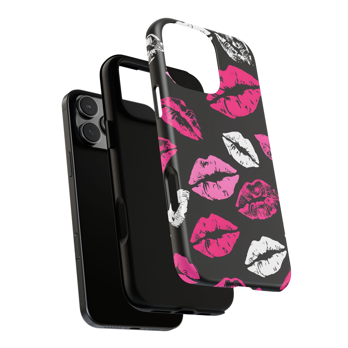 Lips Print iPhone Case - Stylish Tough Phone Cover