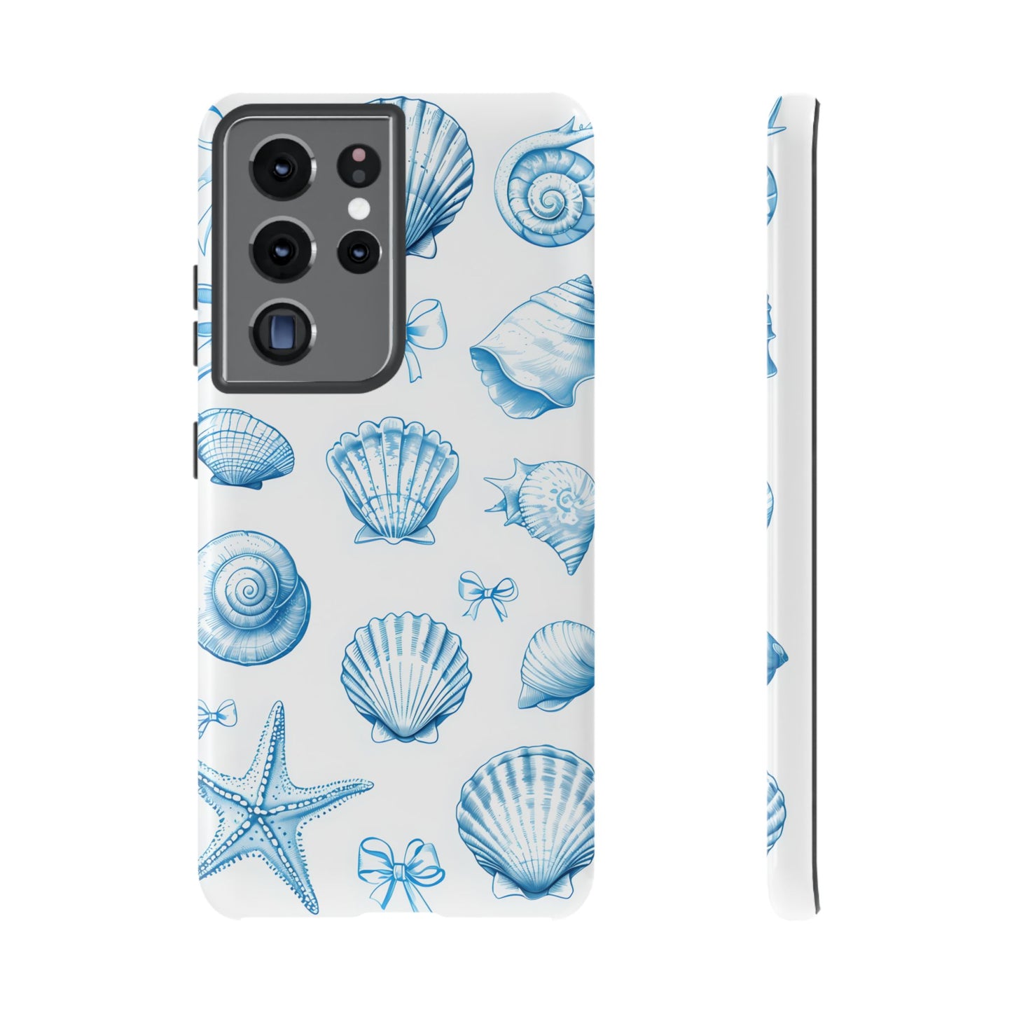 Coquette-Coastal Ocean-Themed Phone Case - Seashell and Starfish Design