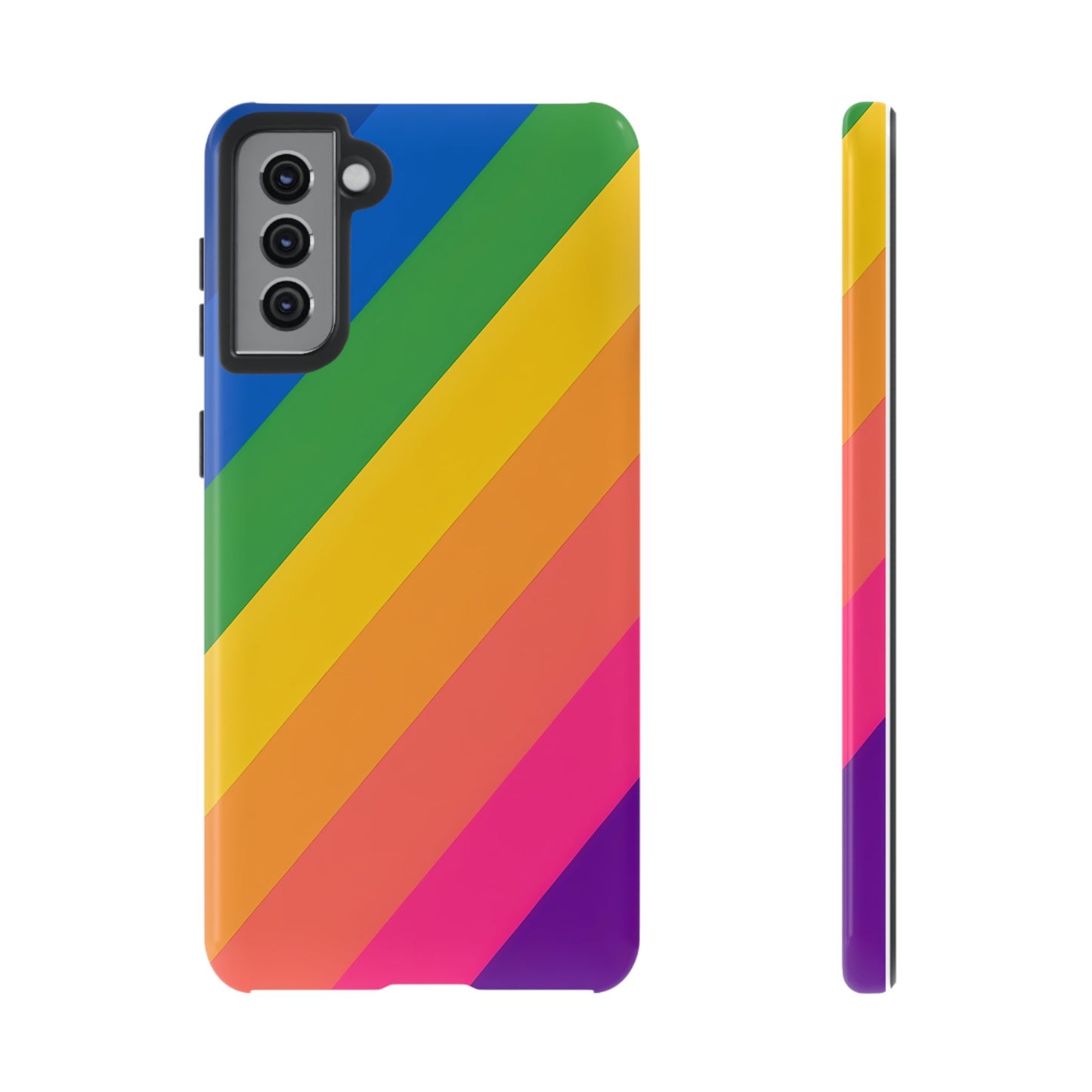 Vibrant Rainbow Phone Case - Tough & Stylish