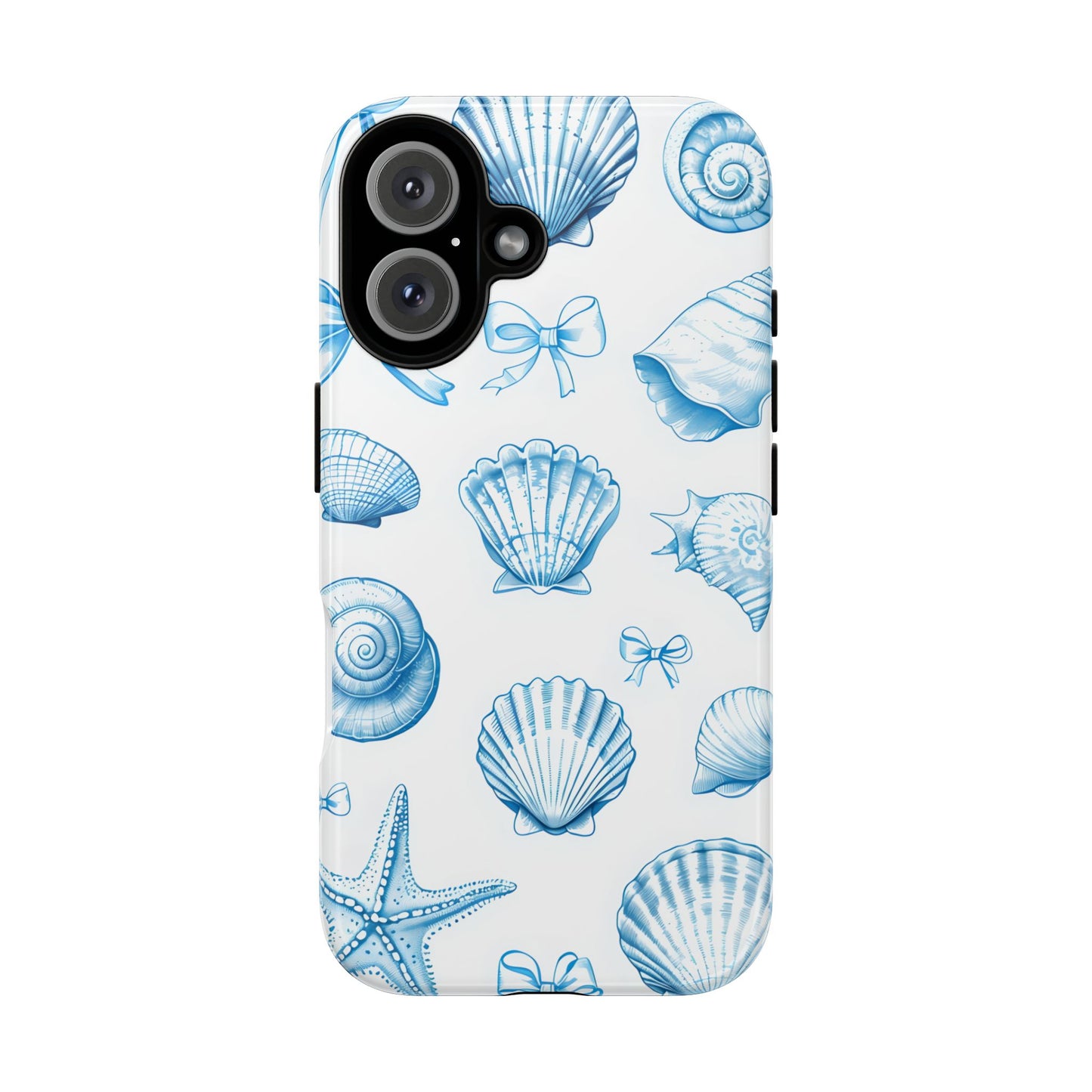 Coquette-Coastal Ocean-Themed Phone Case - Seashell and Starfish Design