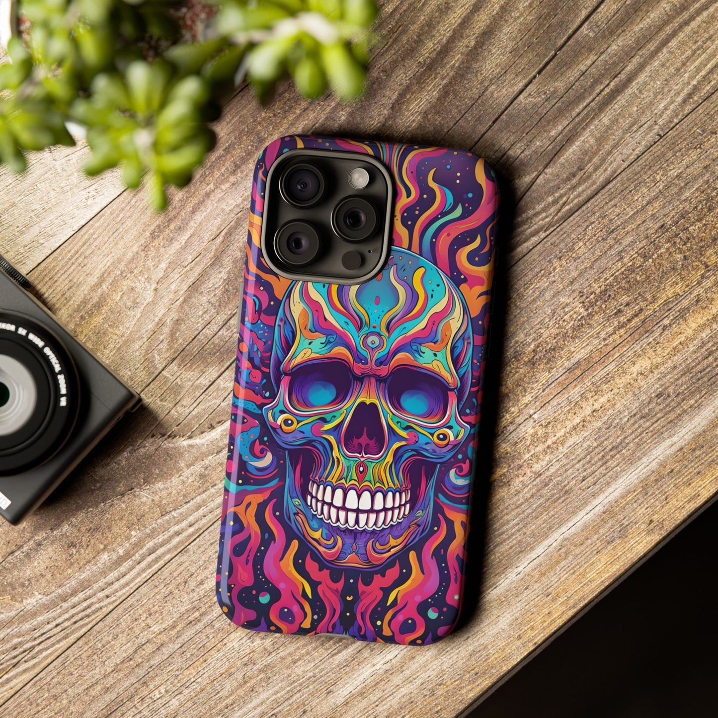 Colorful Skull Phone Case - Tough Cases for Bold Personalities
