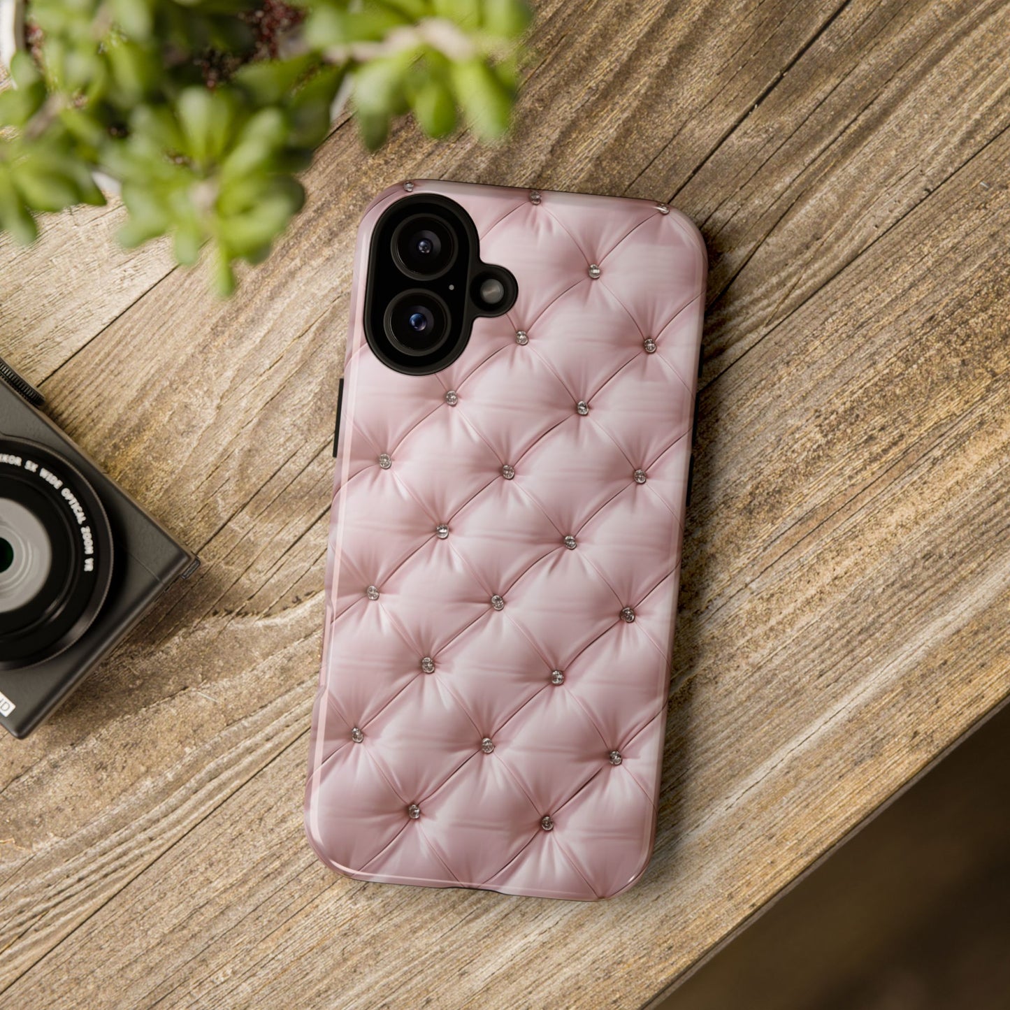 Luxury Pink Quilted Phone Case - Tough Cases for Stylish Protection