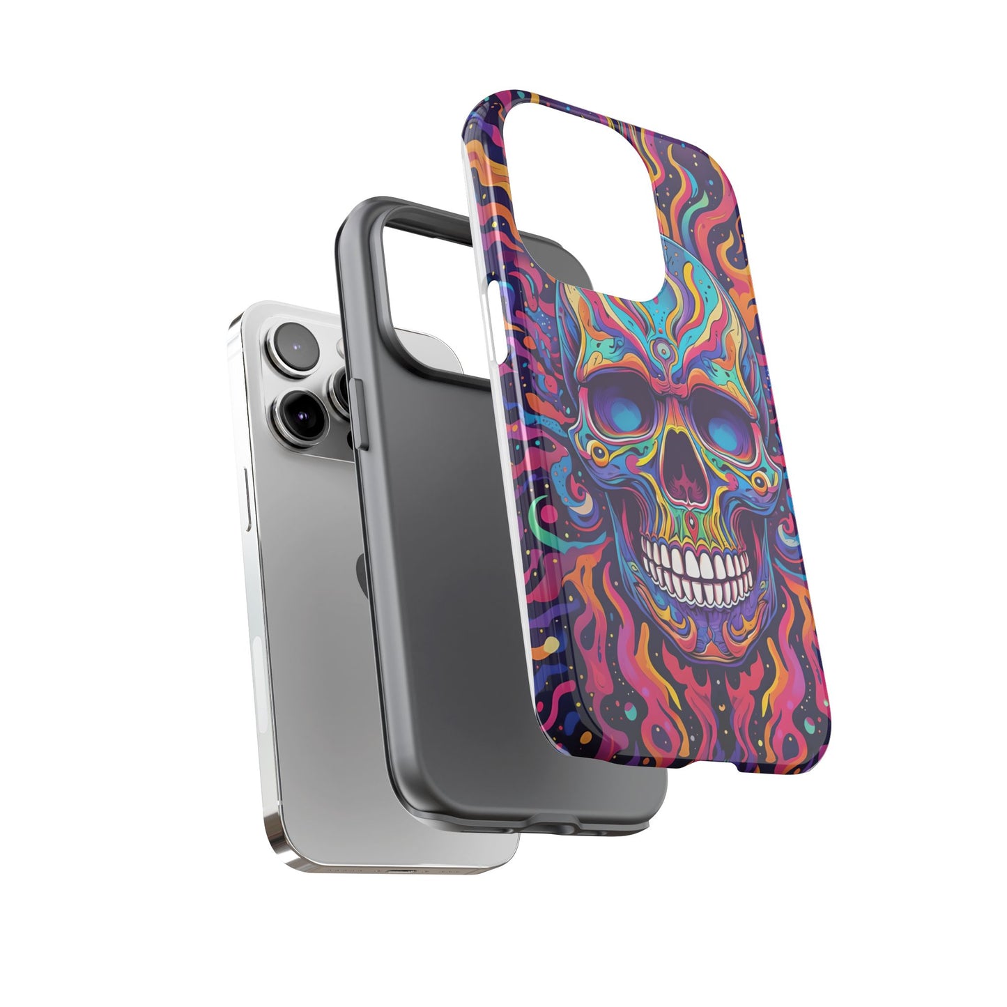 Colorful Skull Phone Case - Tough Cases for Bold Personalities