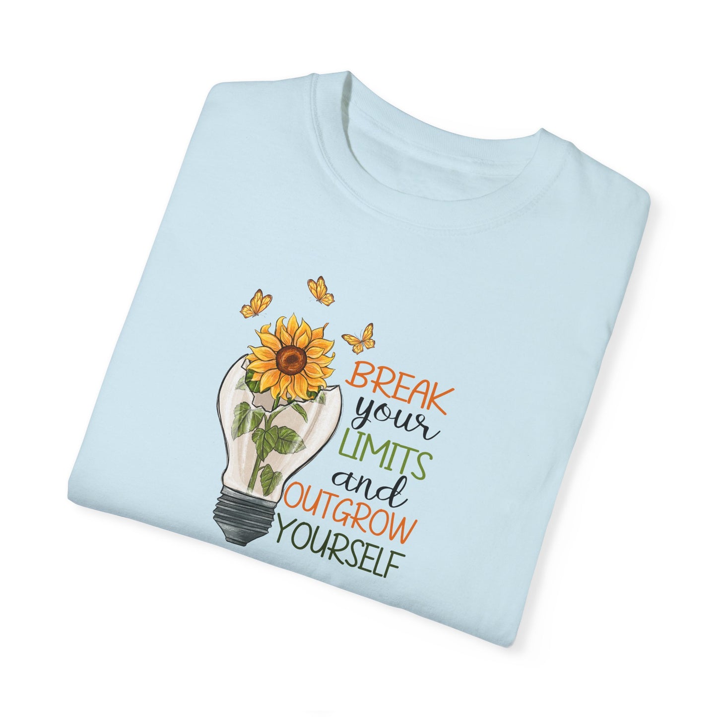 Inspiring Unisex T-Shirt - "Break Your Limits" Floral Design
