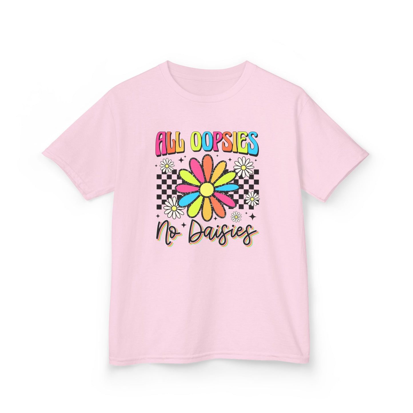 Colorful Kids Tee - 'All Oopsies No Daisies'