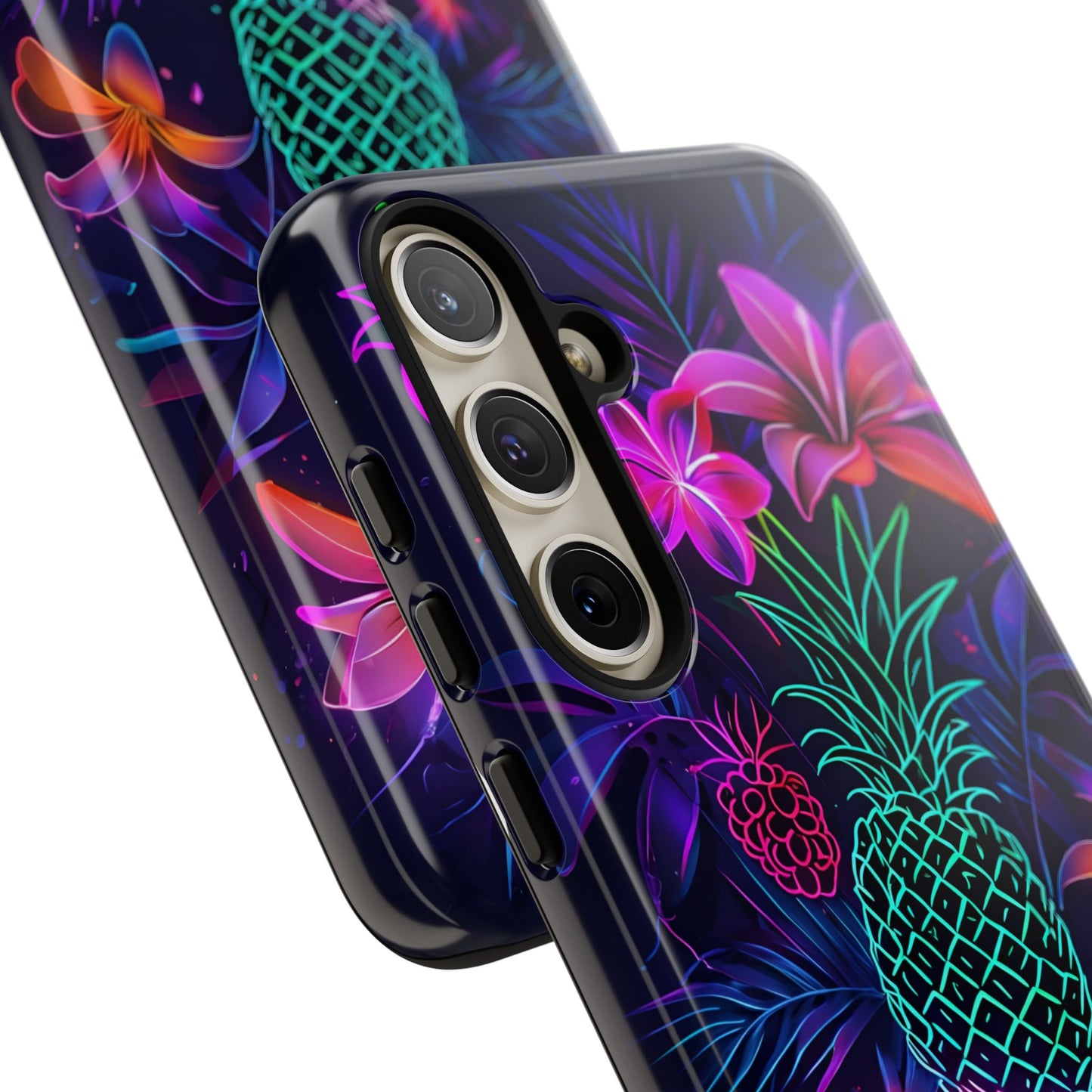 Tough Cases - Tropical Neon Floral iPhone Case