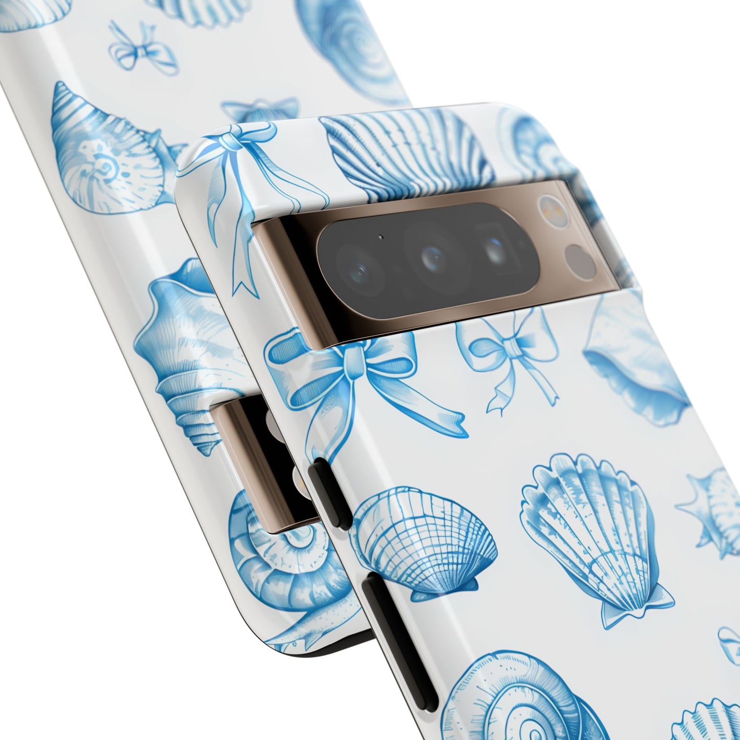 Coquette-Coastal Ocean-Themed Phone Case - Seashell and Starfish Design