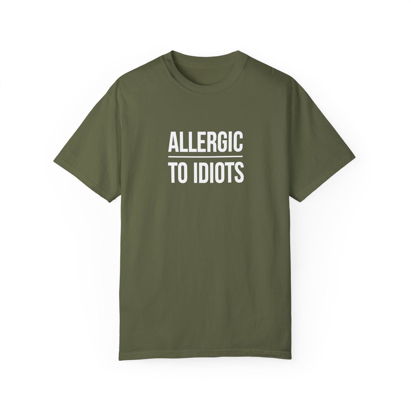 Unisex Allergic to Idiots T-Shirt - Relaxed Fit Cotton Tee