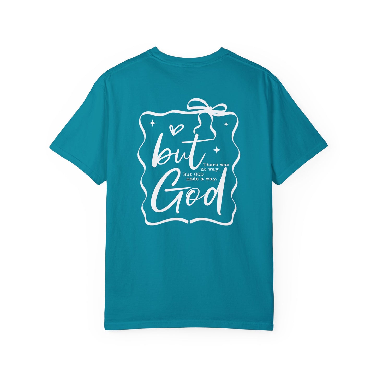 Inspirational T-Shirt with Bow Design – "But God"