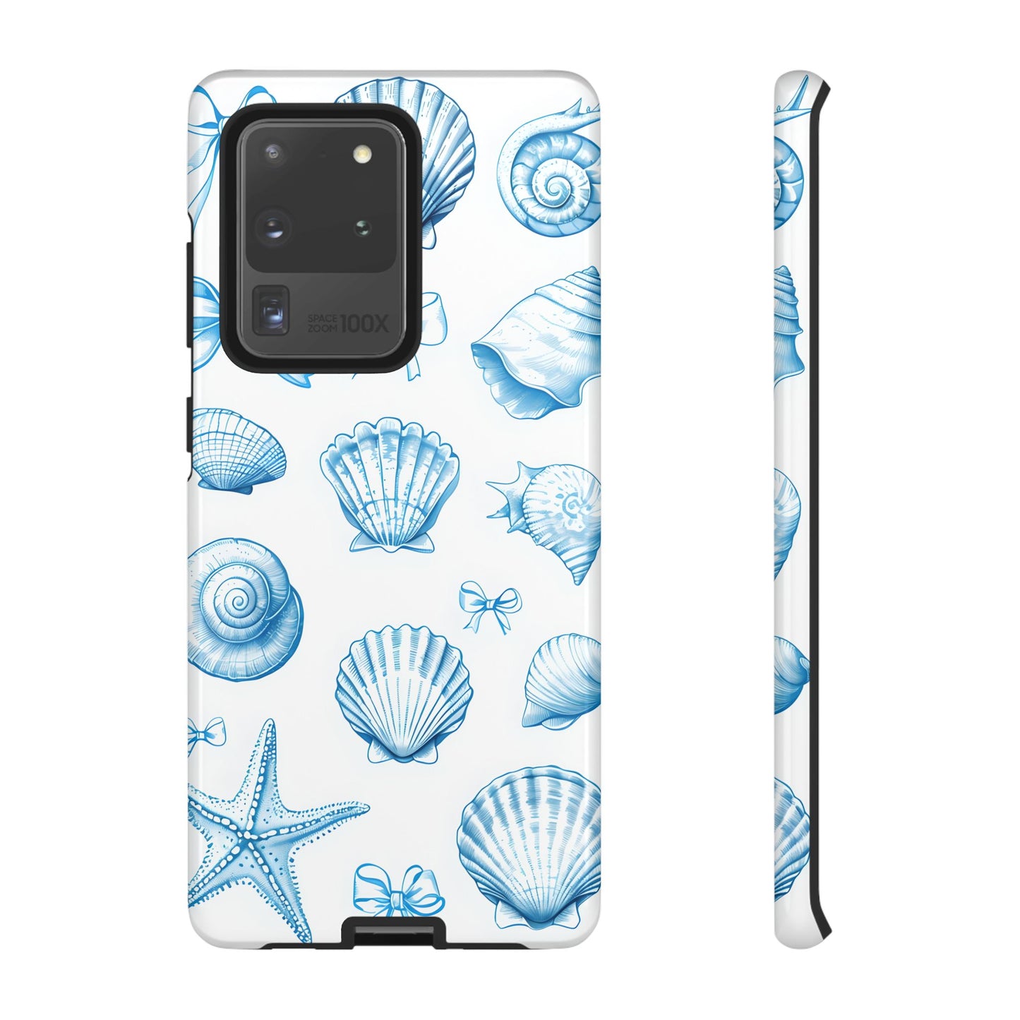 Coquette-Coastal Ocean-Themed Phone Case - Seashell and Starfish Design