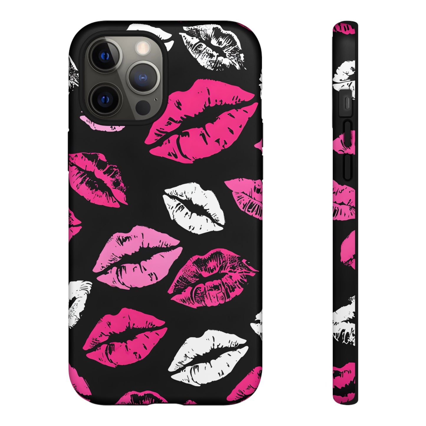 Lips Print iPhone Case - Stylish Tough Phone Cover