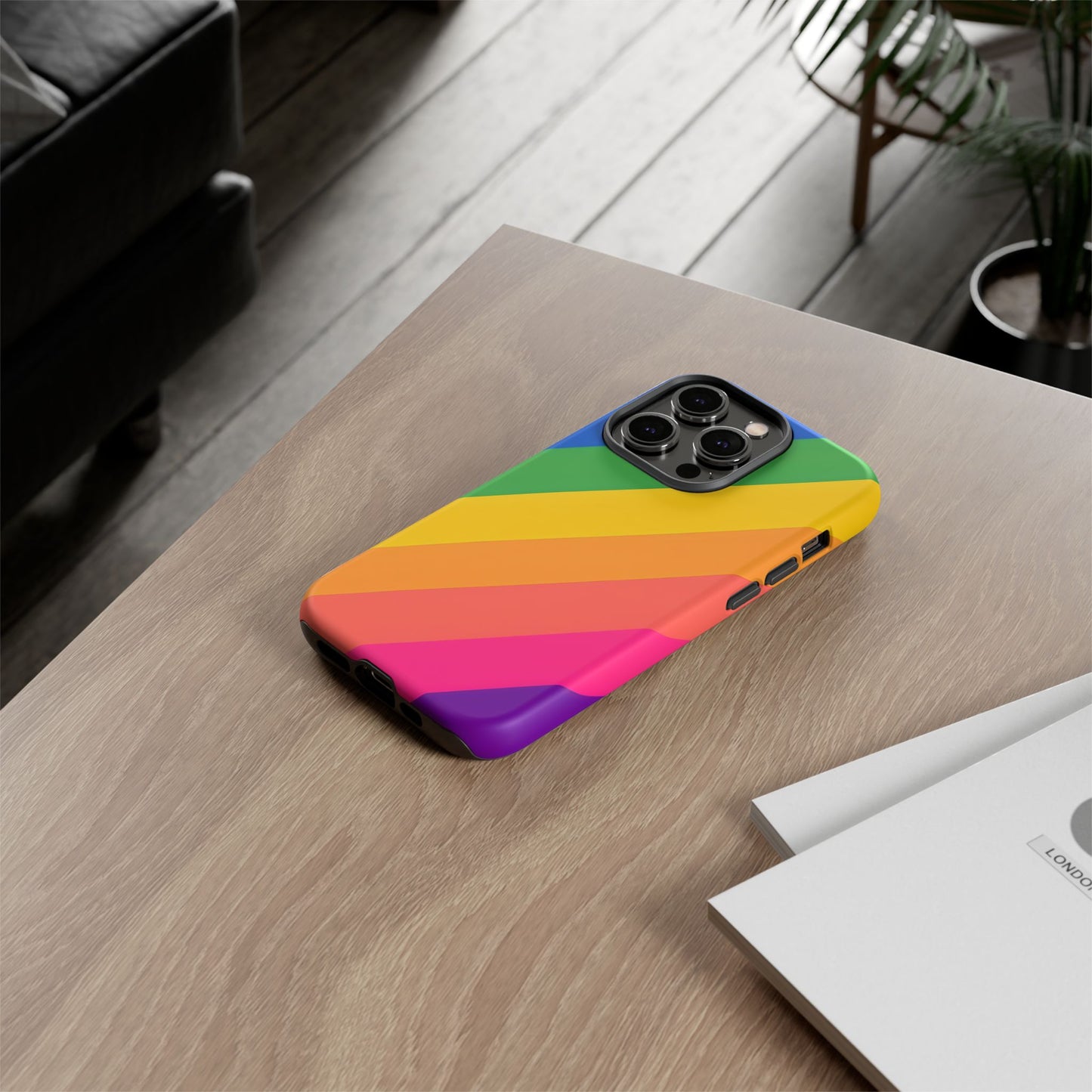 Vibrant Rainbow Phone Case - Tough & Stylish