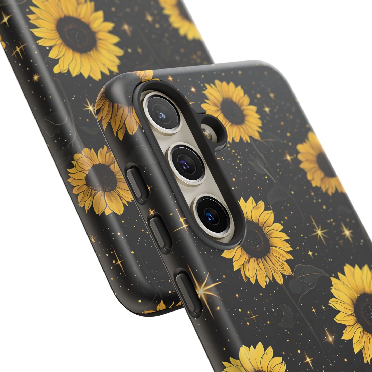 Sunflower Galaxy Tough Case - Durable Phone Cover with Floral Design