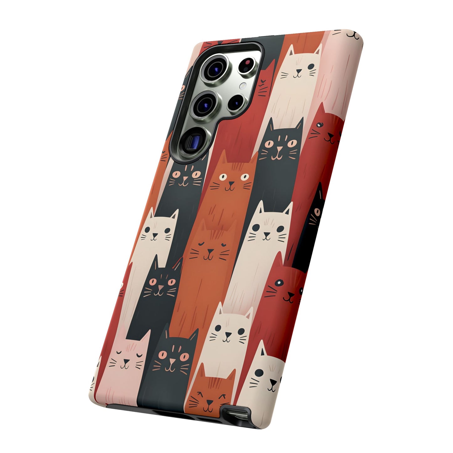 Playful Cat Phone Case - Tough & Stylish Purrfect for Cat Lovers