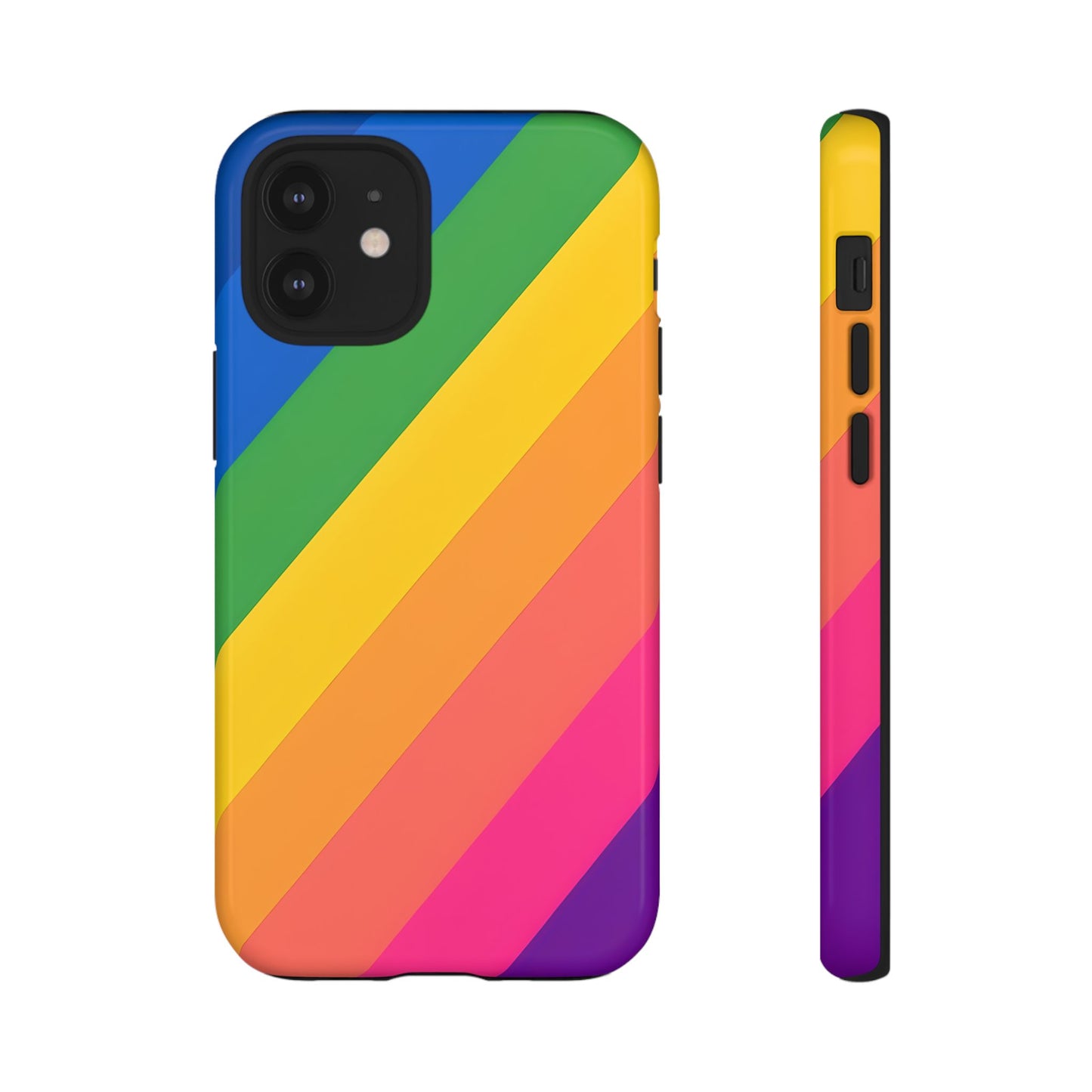 Vibrant Rainbow Phone Case - Tough & Stylish