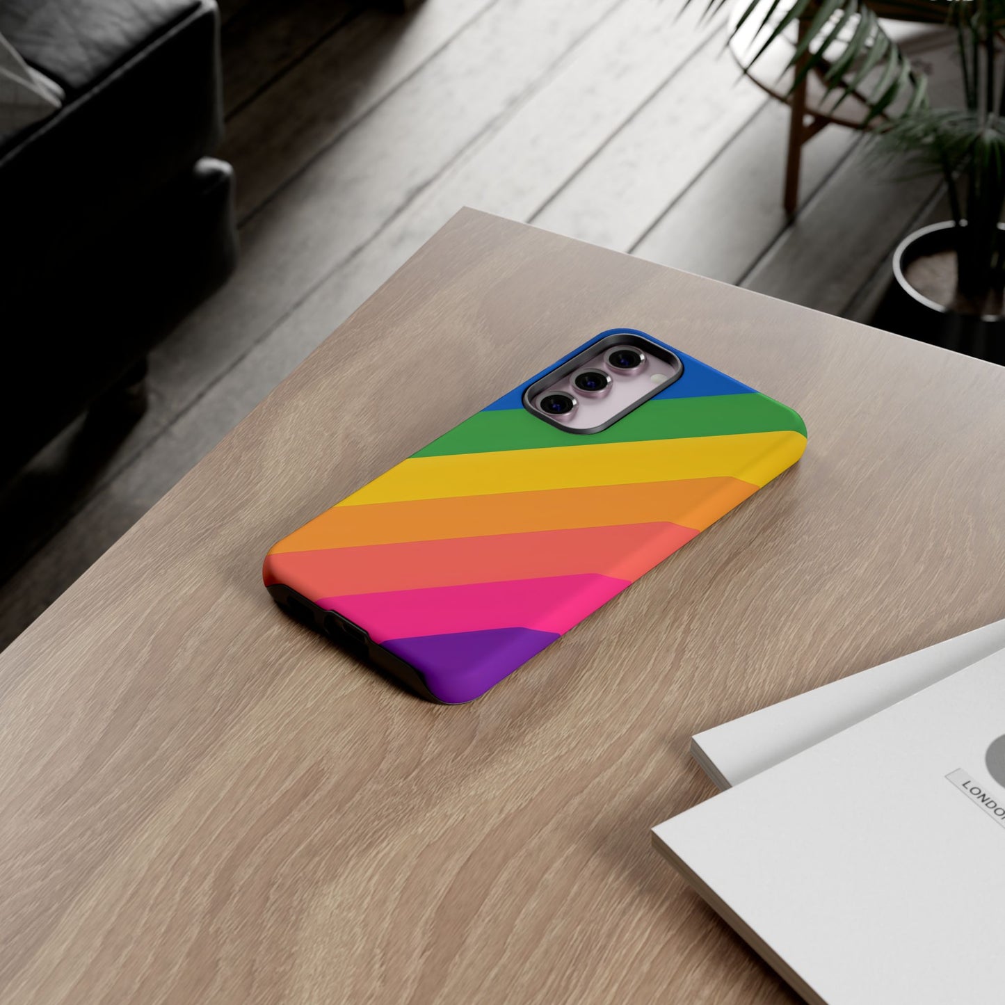 Vibrant Rainbow Phone Case - Tough & Stylish