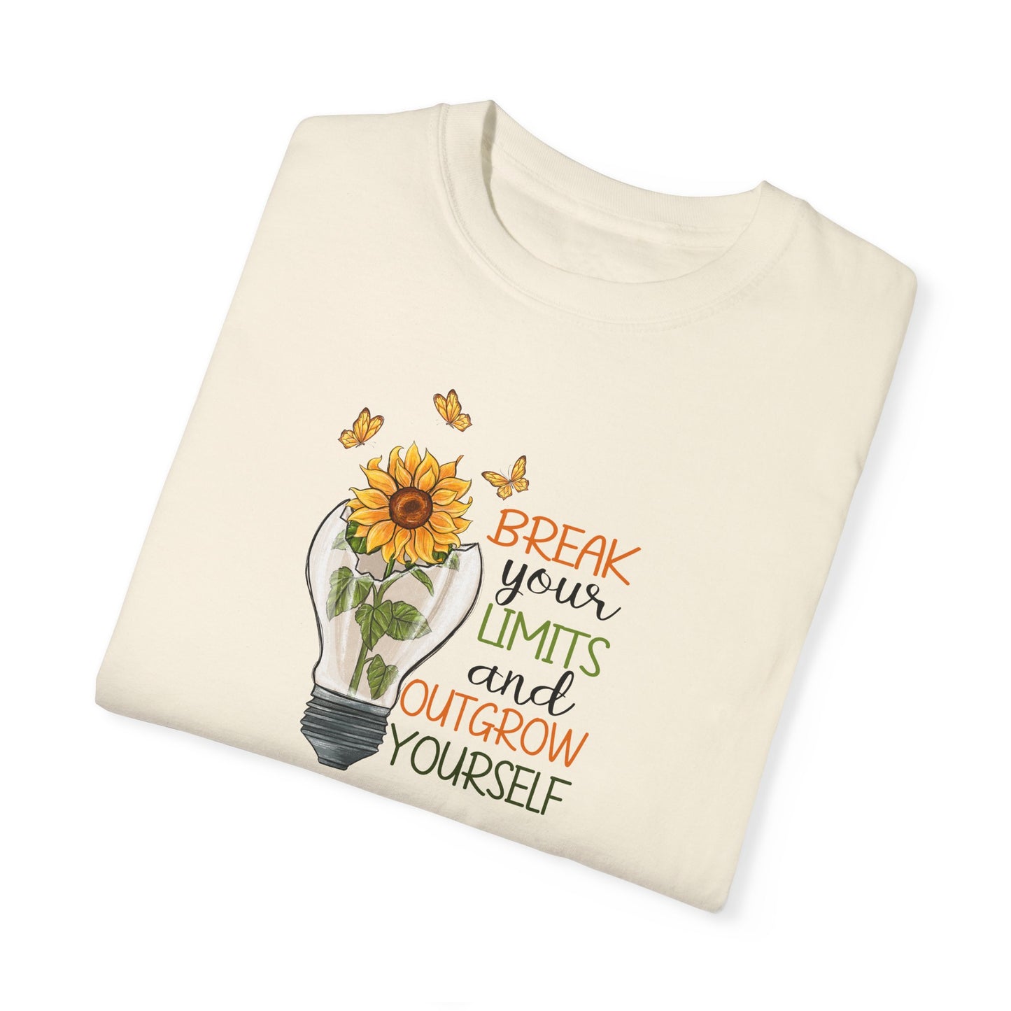 Inspiring Unisex T-Shirt - "Break Your Limits" Floral Design