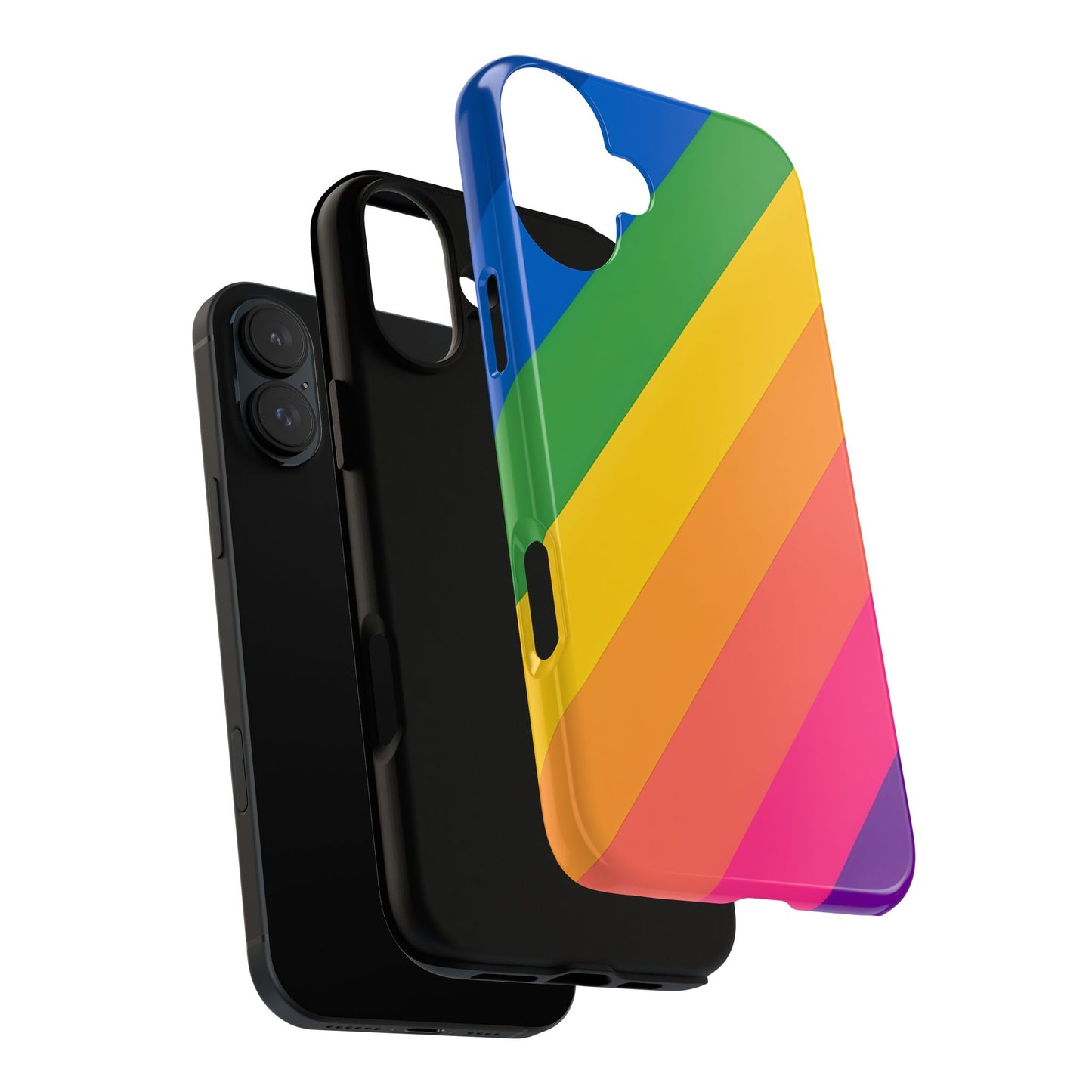 Vibrant Rainbow Phone Case - Tough & Stylish