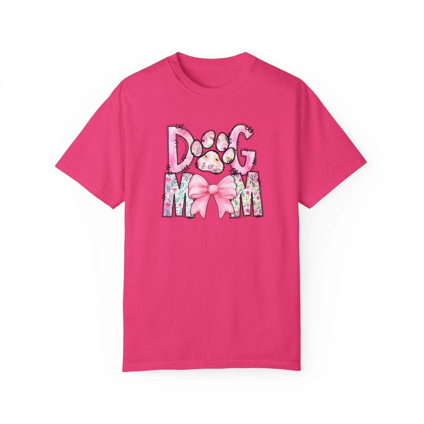 Cute Dog Mom T-Shirt | Garment-Dyed Unisex Tee for Dog Lovers