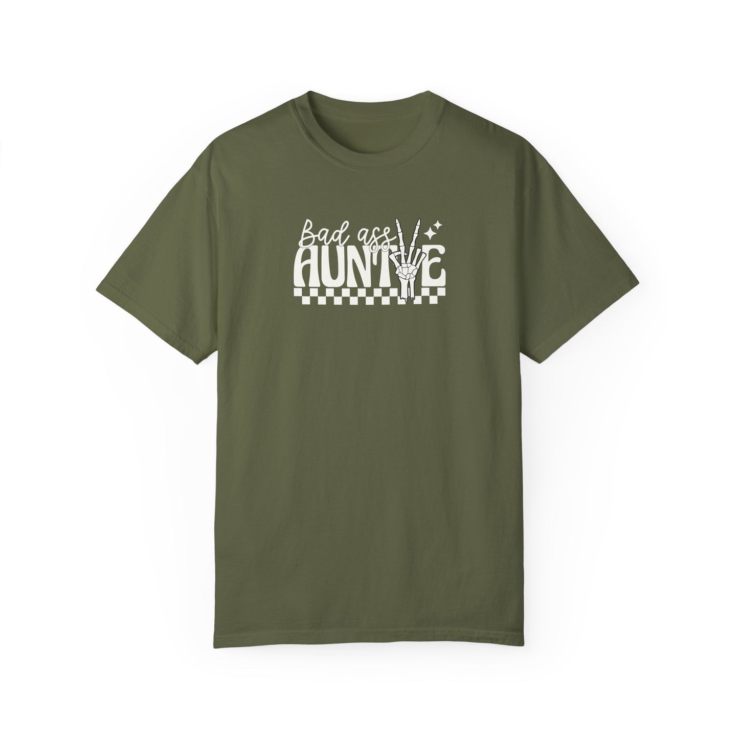 Bad Ass Aunt Unisex Garment-Dyed T-Shirt - Comfortable and Stylish Gift for Aunts