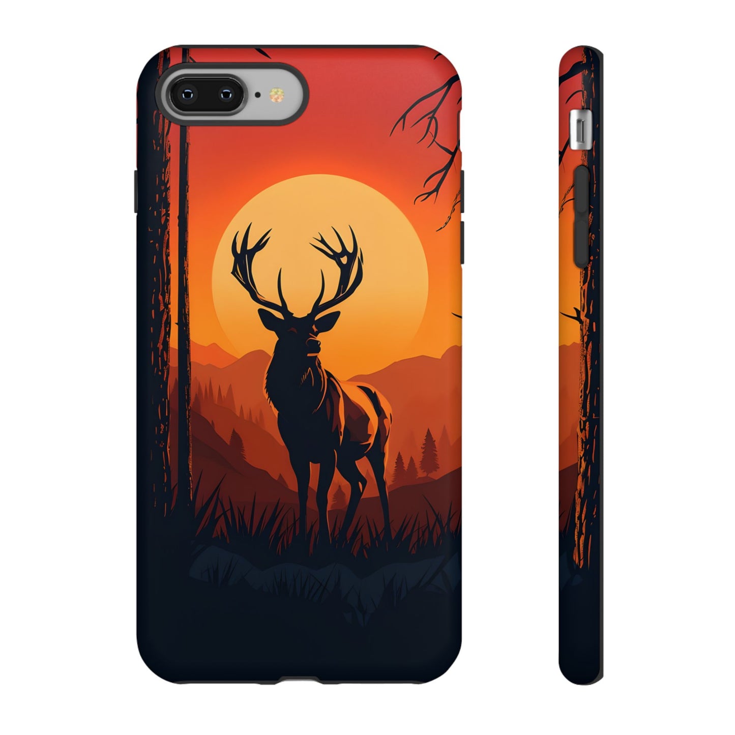 Wildlife Phone Case - Stag and Sunset Design for Nature Lovers
