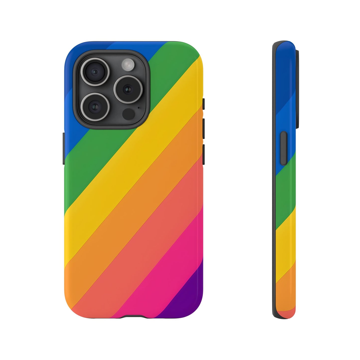 Vibrant Rainbow Phone Case - Tough & Stylish