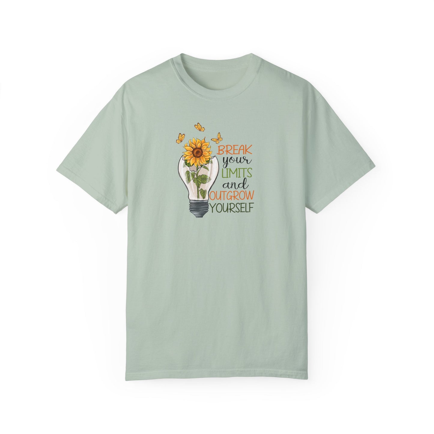 Inspiring Unisex T-Shirt - "Break Your Limits" Floral Design