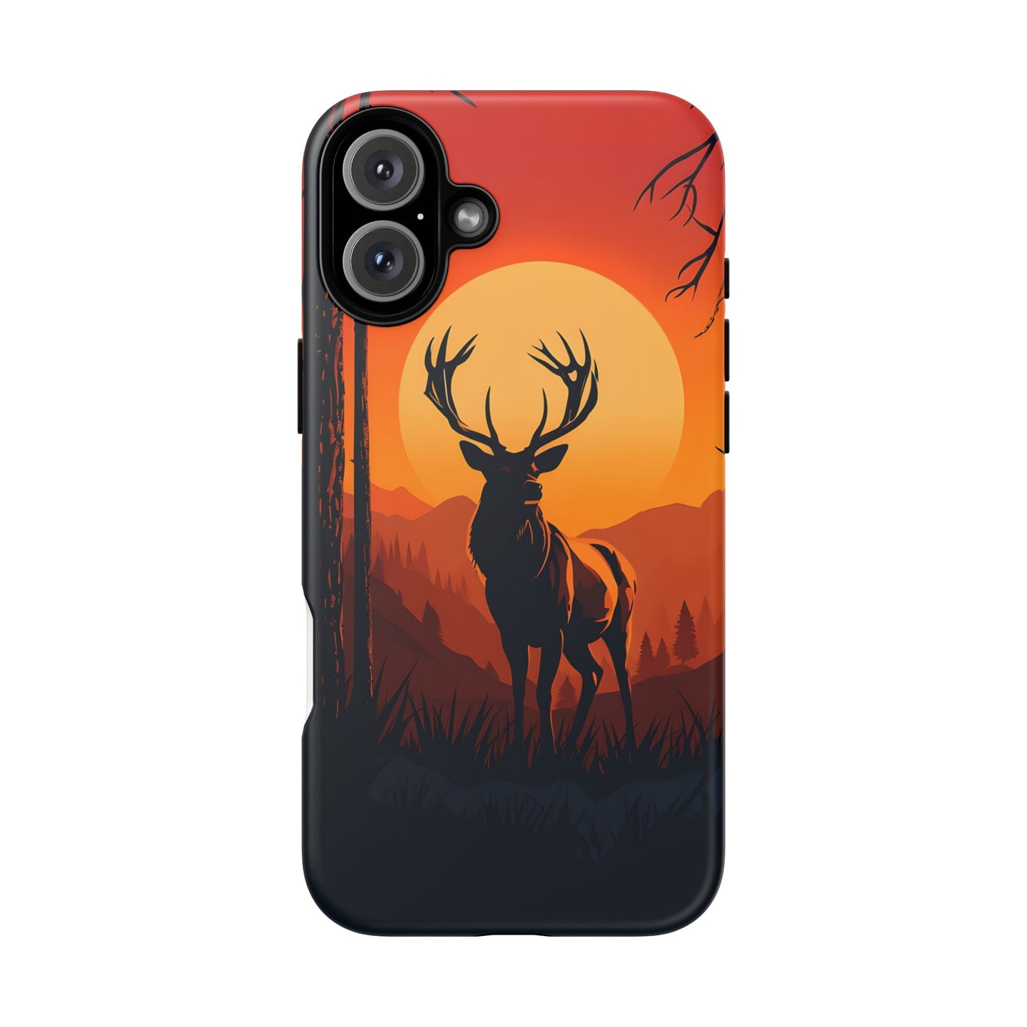Wildlife Phone Case - Stag and Sunset Design for Nature Lovers