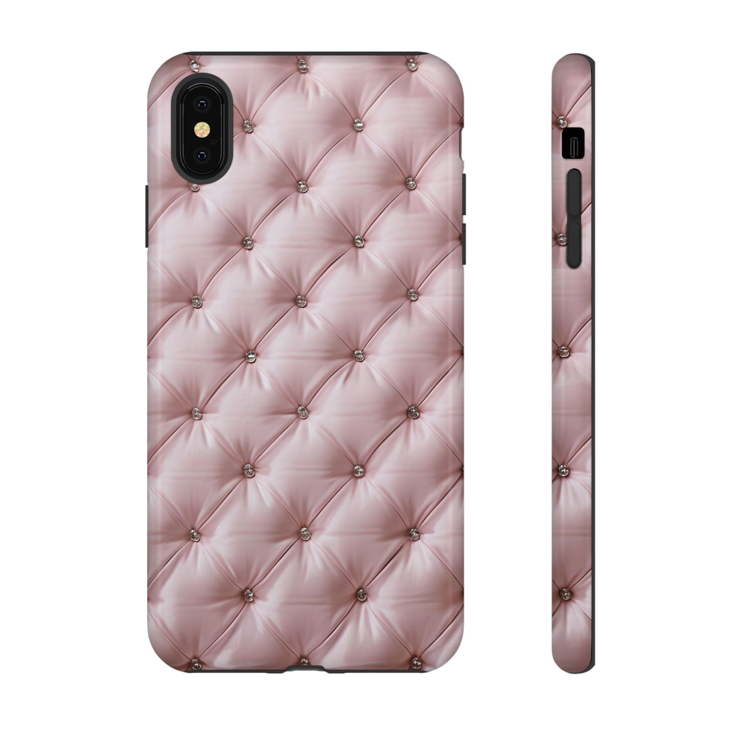 Luxury Pink Quilted Phone Case - Tough Cases for Stylish Protection