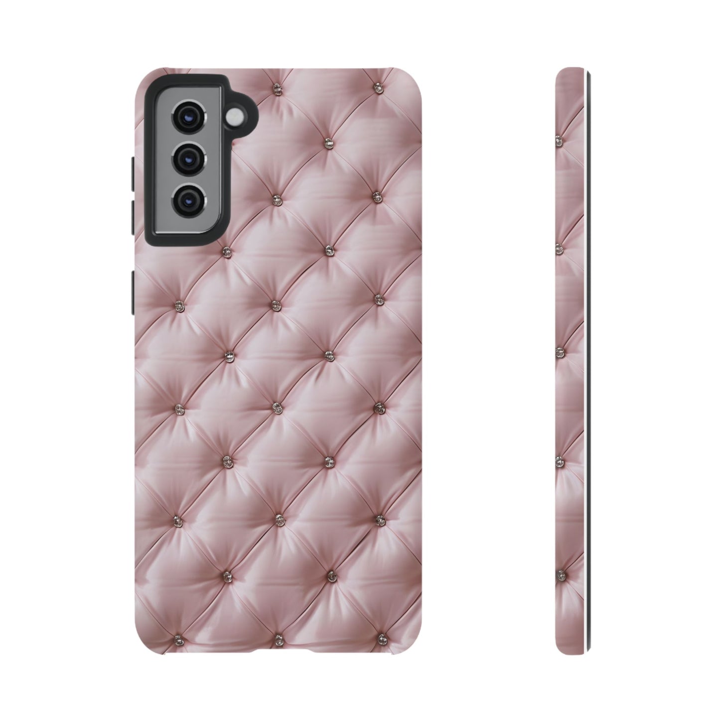 Luxury Pink Quilted Phone Case - Tough Cases for Stylish Protection