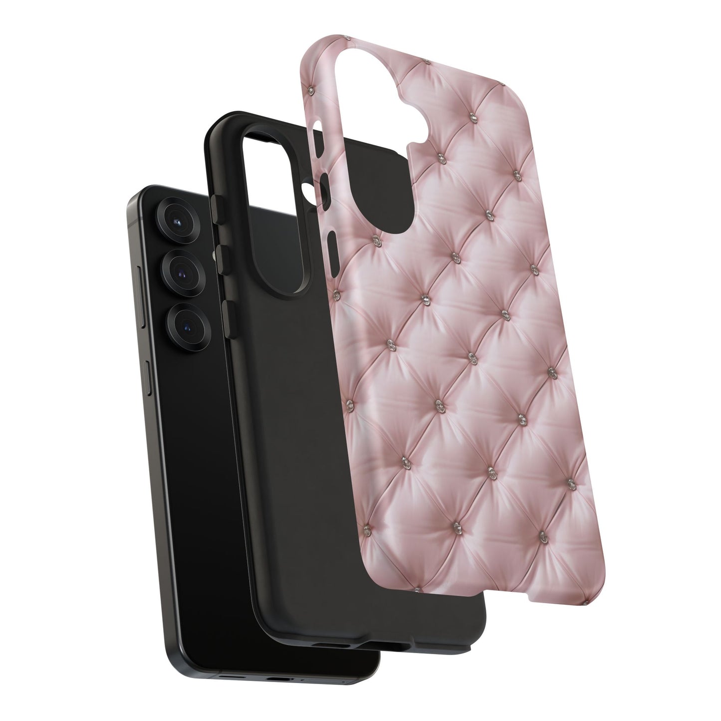 Luxury Pink Quilted Phone Case - Tough Cases for Stylish Protection