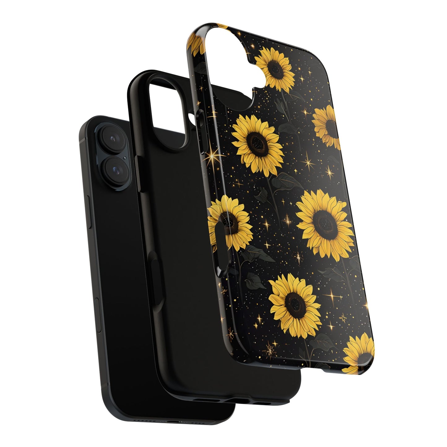 Sunflower Galaxy Tough Case - Durable Phone Cover with Floral Design