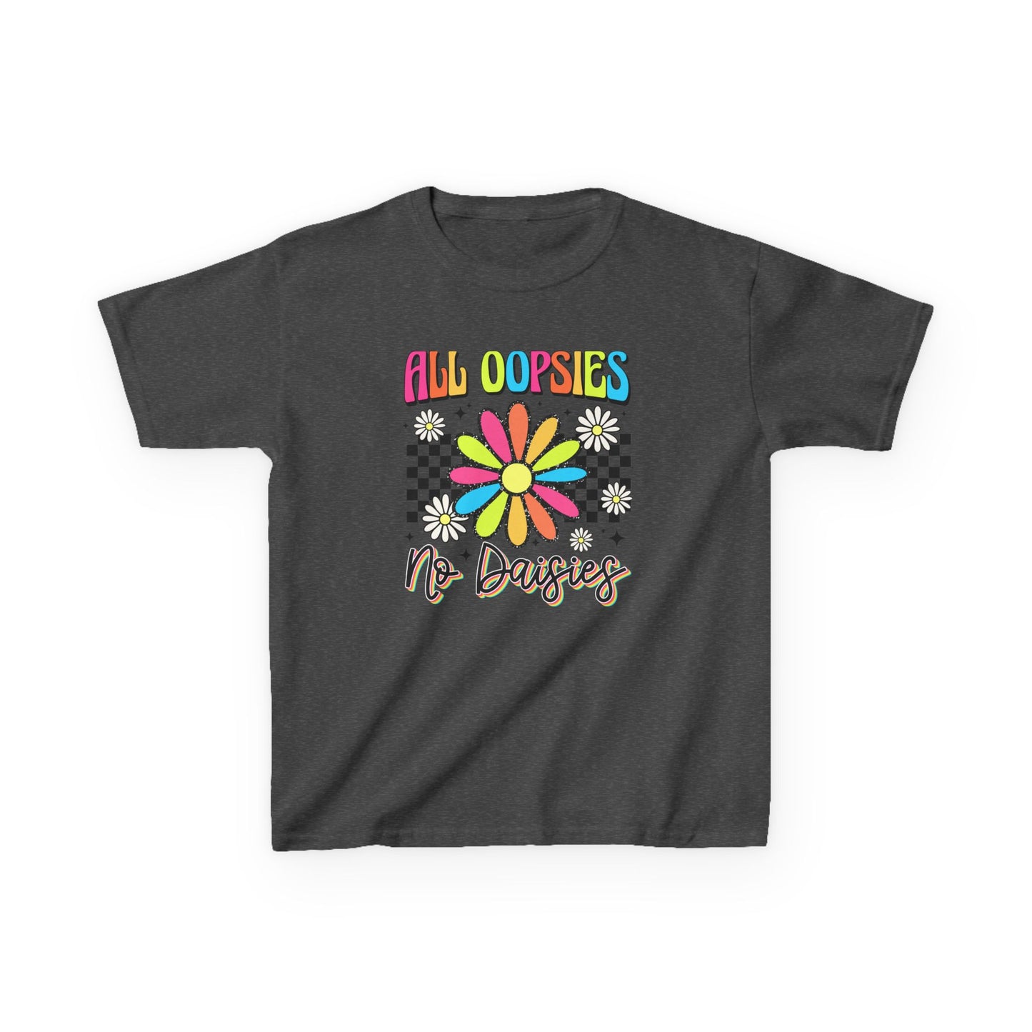 Colorful Kids Tee - 'All Oopsies No Daisies'
