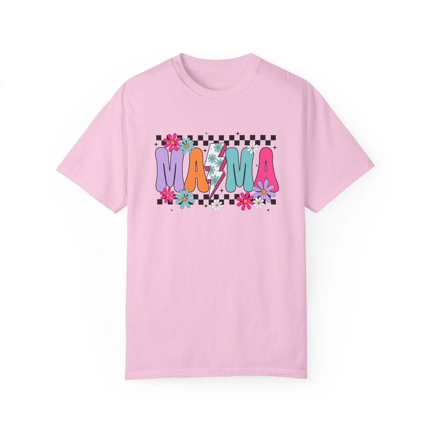 Colorful Mama Graphic T-Shirt for Moms - Unisex Garment-Dyed Tee