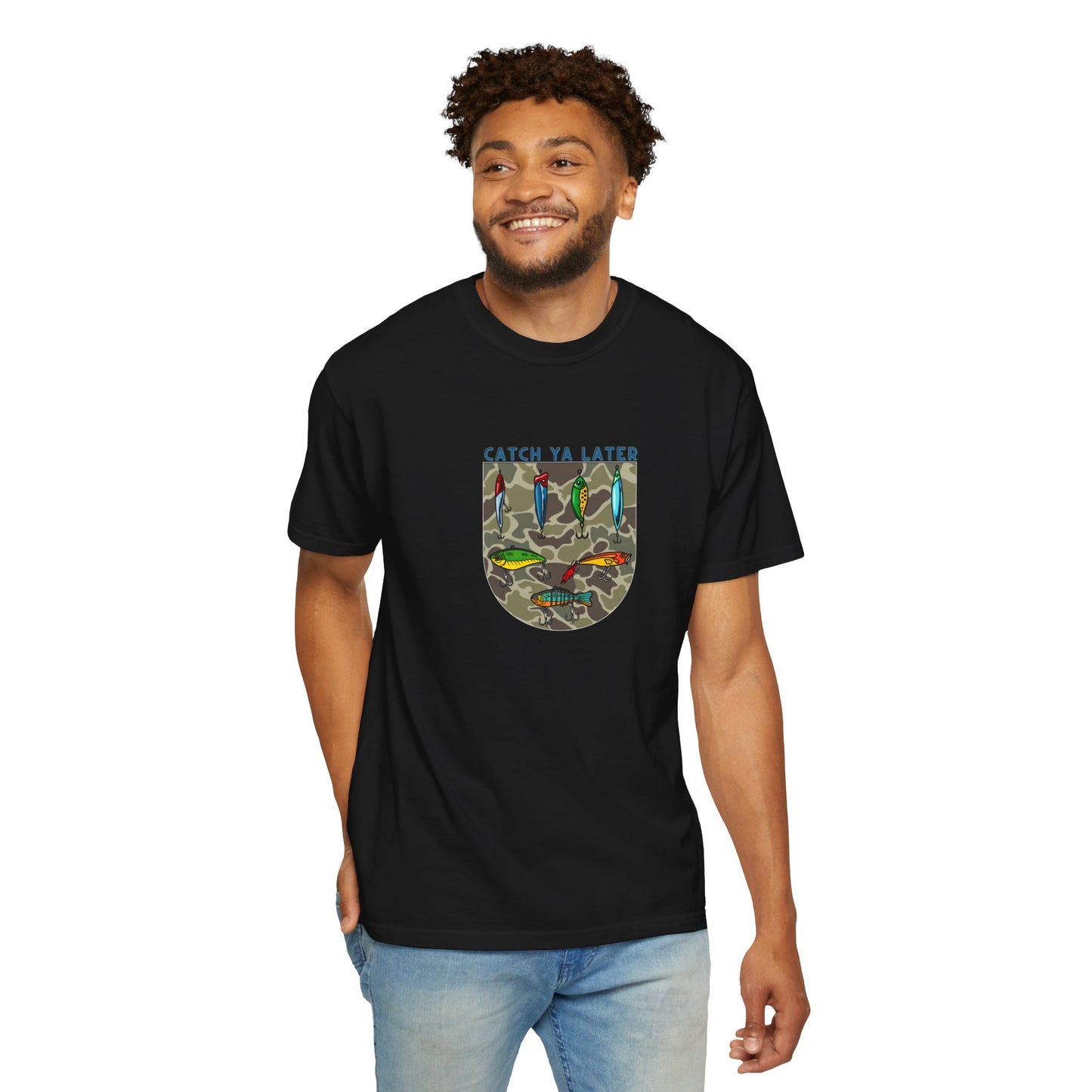 Catch Ya Later Fishing T-Shirt | Unisex Garment-Dyed Tee for Outdoor Enthusiasts