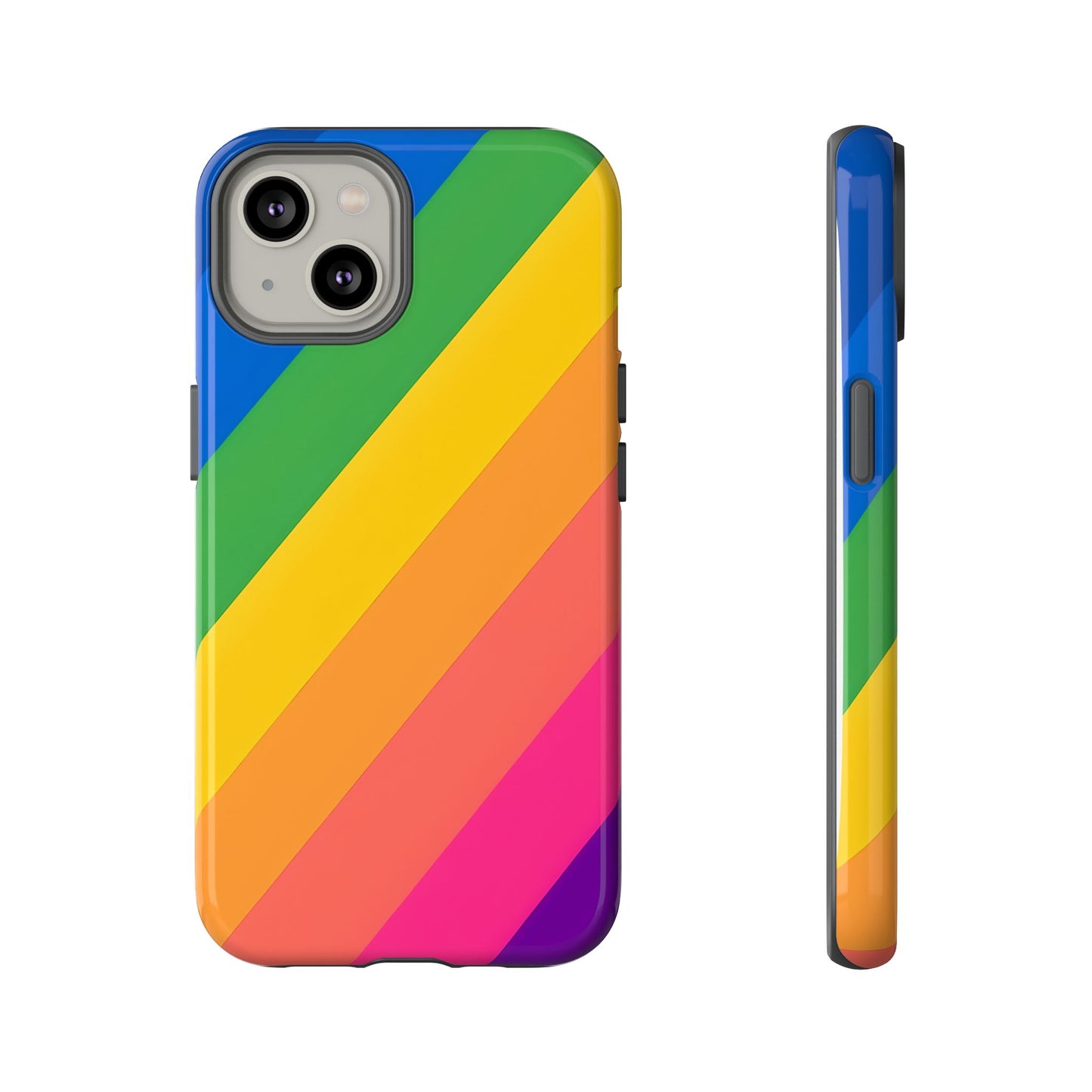 Vibrant Rainbow Phone Case - Tough & Stylish