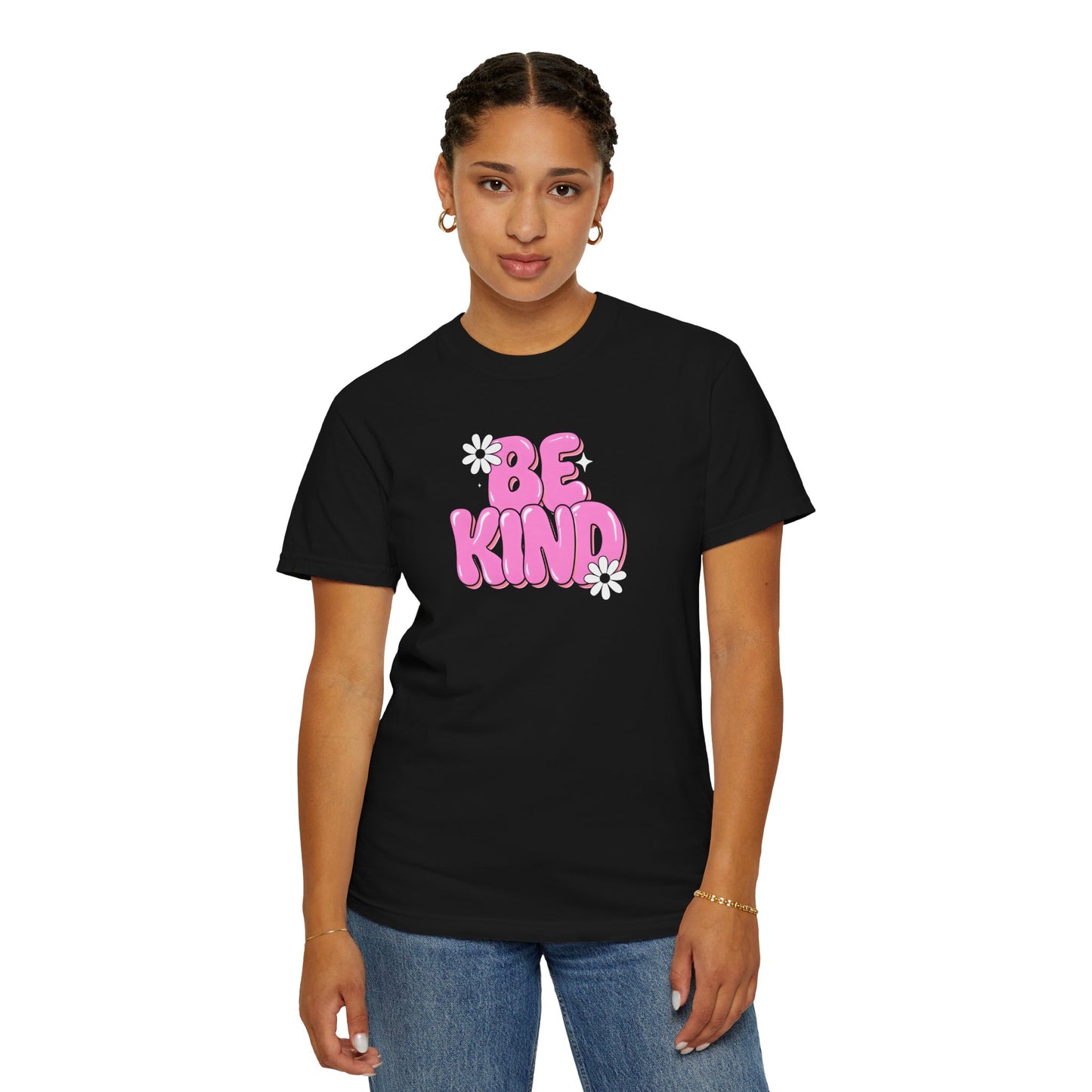 Unisex Garment-Dyed T-Shirt - 'Be Kind' Inspirational Tee for Positive Vibes