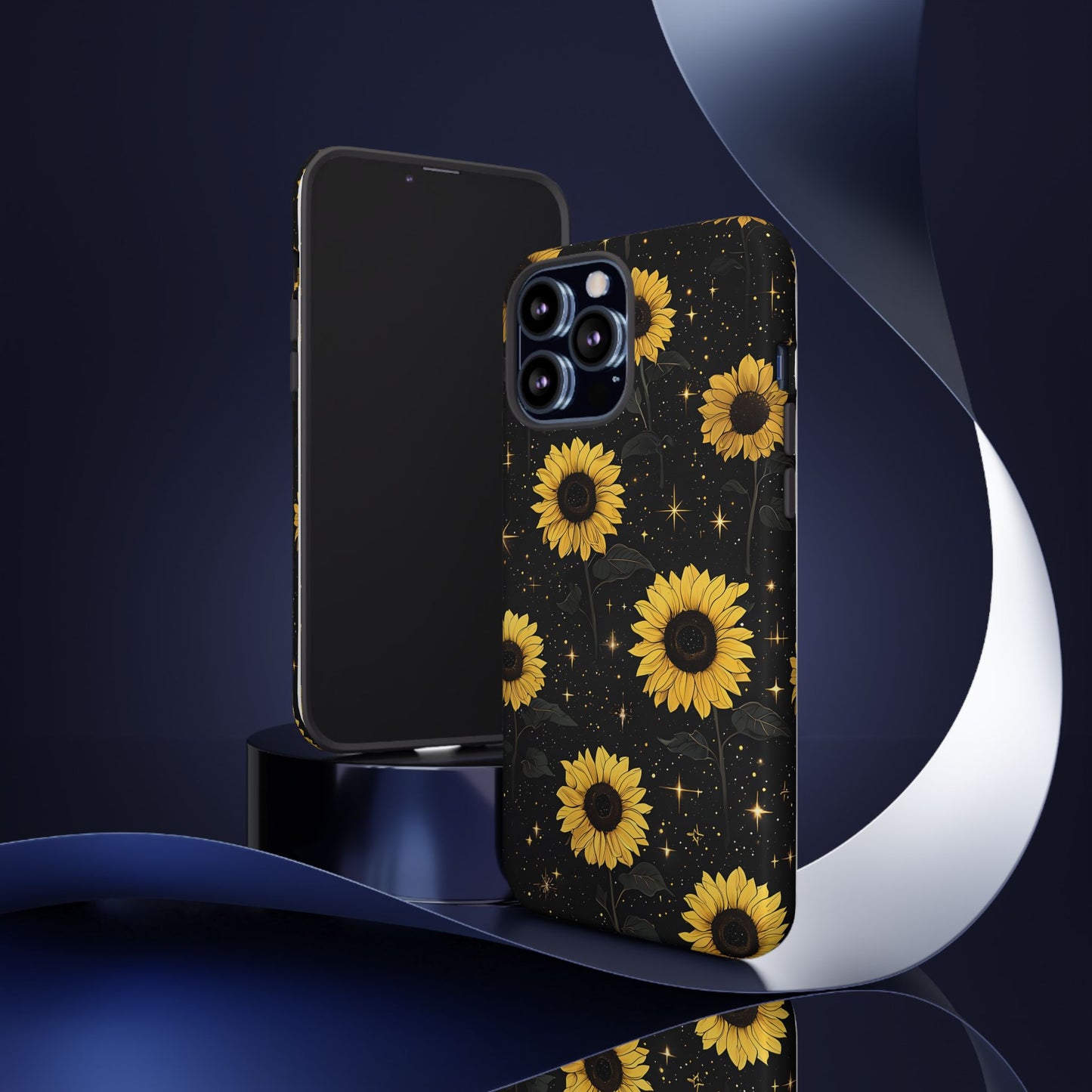 Sunflower Galaxy Tough Case - Durable Phone Cover with Floral Design