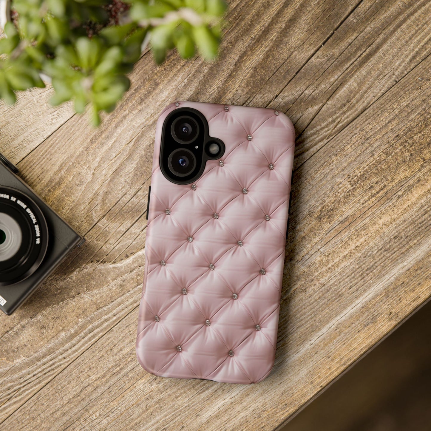 Luxury Pink Quilted Phone Case - Tough Cases for Stylish Protection