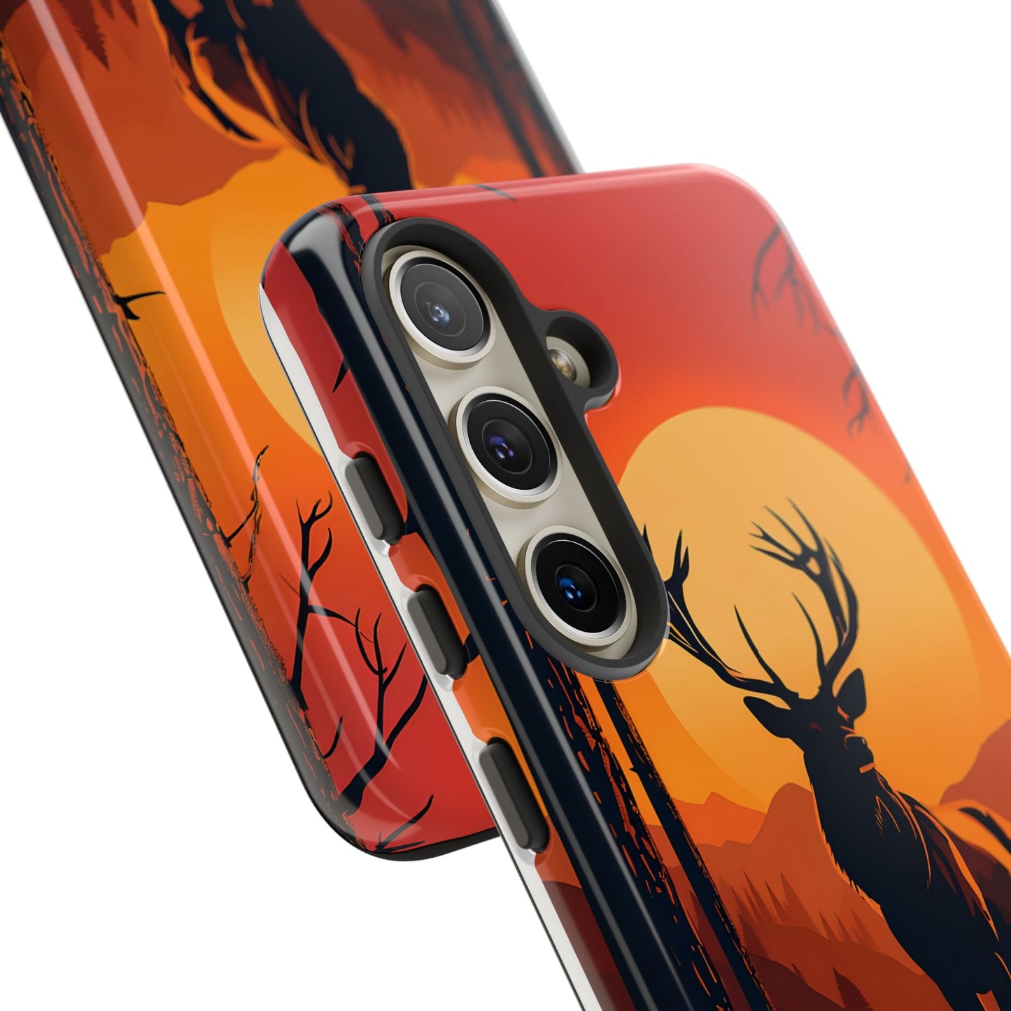 Wildlife Phone Case - Stag and Sunset Design for Nature Lovers