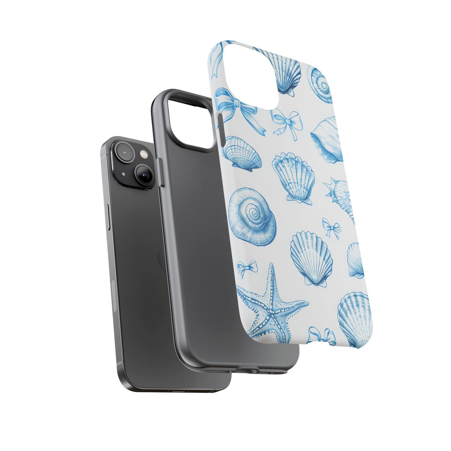 Coquette-Coastal Ocean-Themed Phone Case - Seashell and Starfish Design