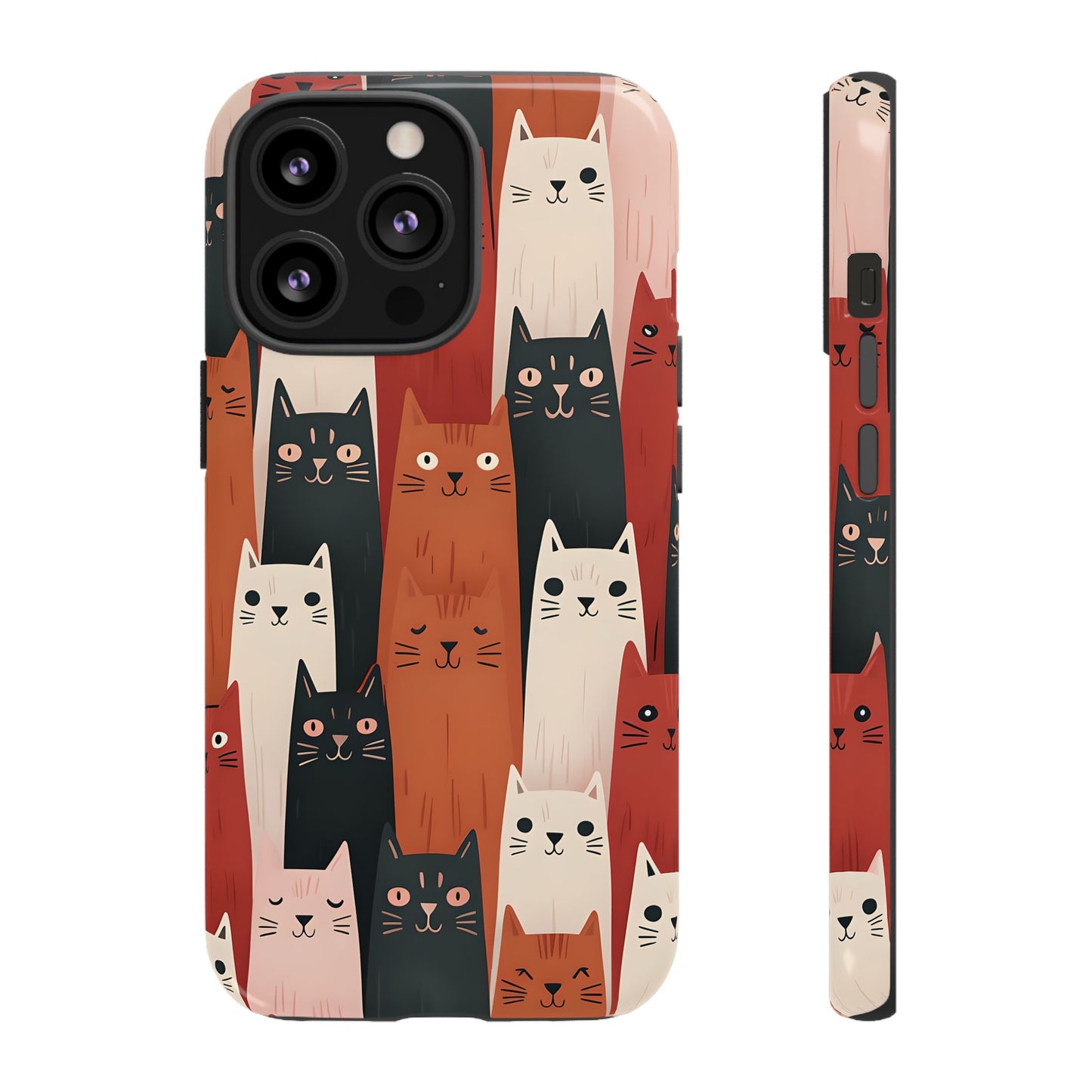 Playful Cat Phone Case - Tough & Stylish Purrfect for Cat Lovers