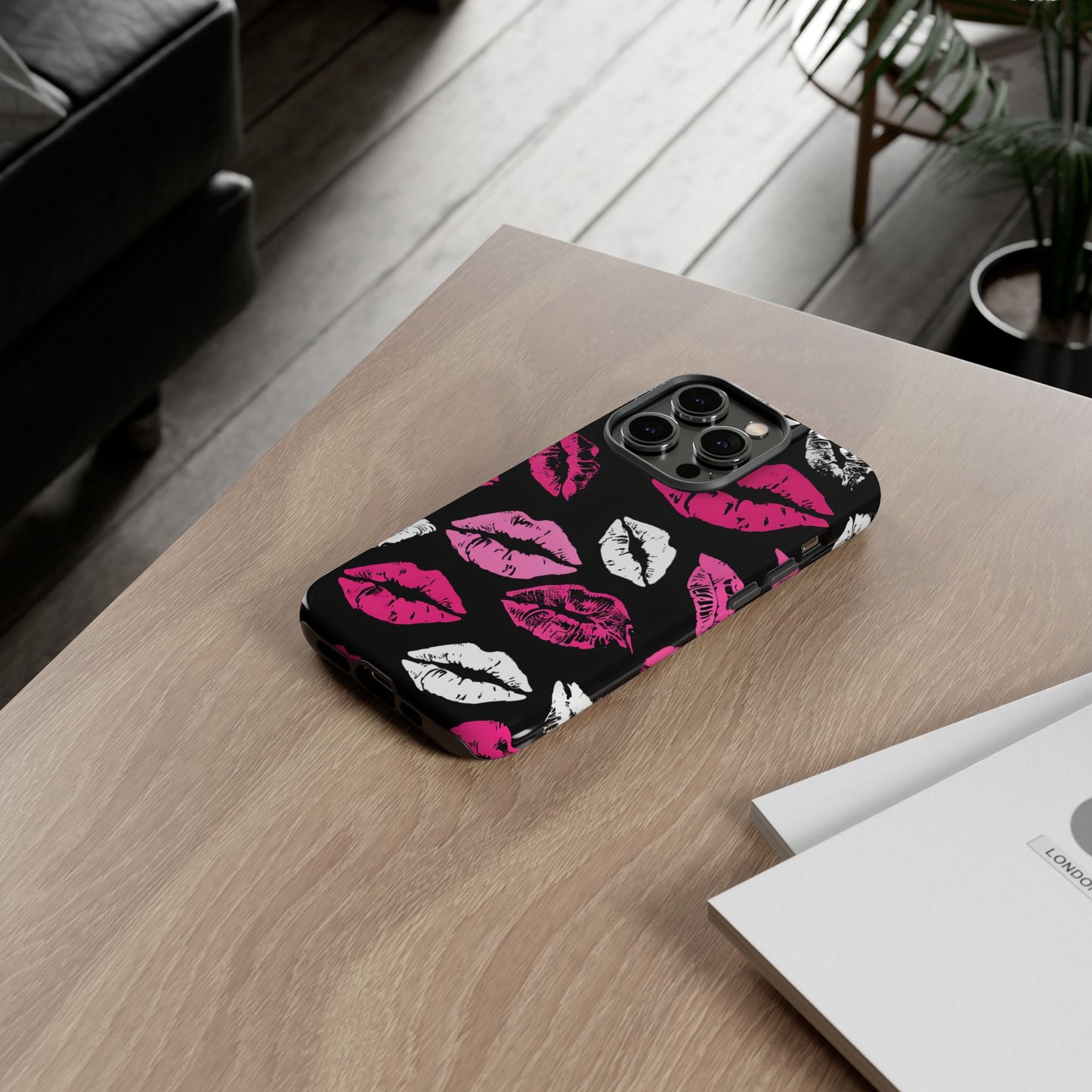 Lips Print iPhone Case - Stylish Tough Phone Cover
