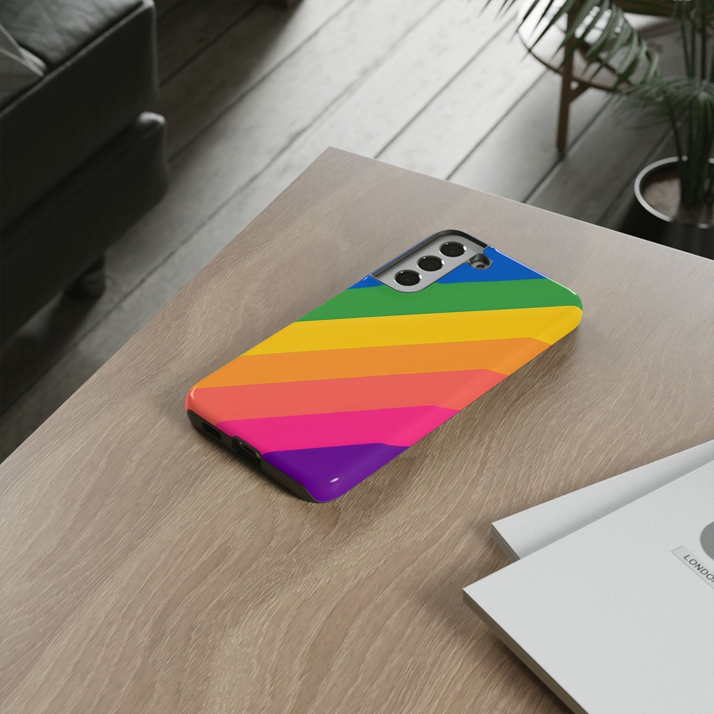 Vibrant Rainbow Phone Case - Tough & Stylish