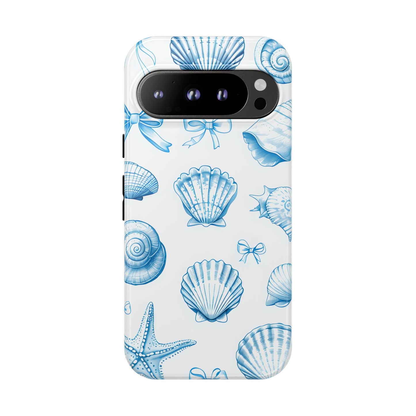 Coquette-Coastal Ocean-Themed Phone Case - Seashell and Starfish Design