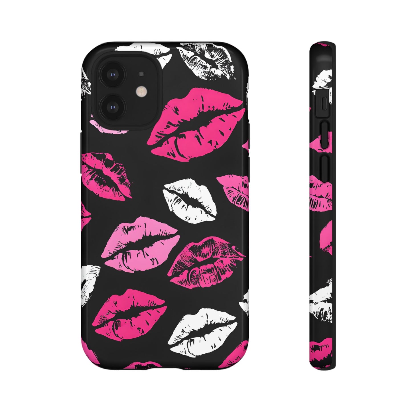 Lips Print iPhone Case - Stylish Tough Phone Cover