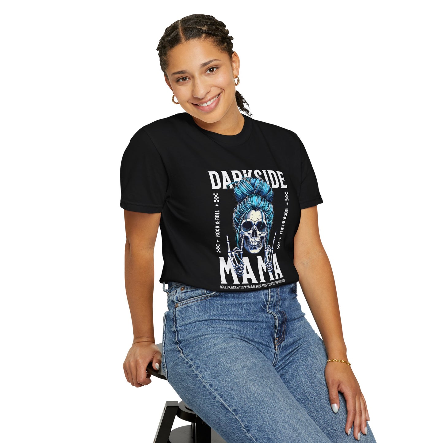 Darkside Mama Unisex Garment-Dyed T-Shirt - Edgy Graphic Tee for Bold Expression