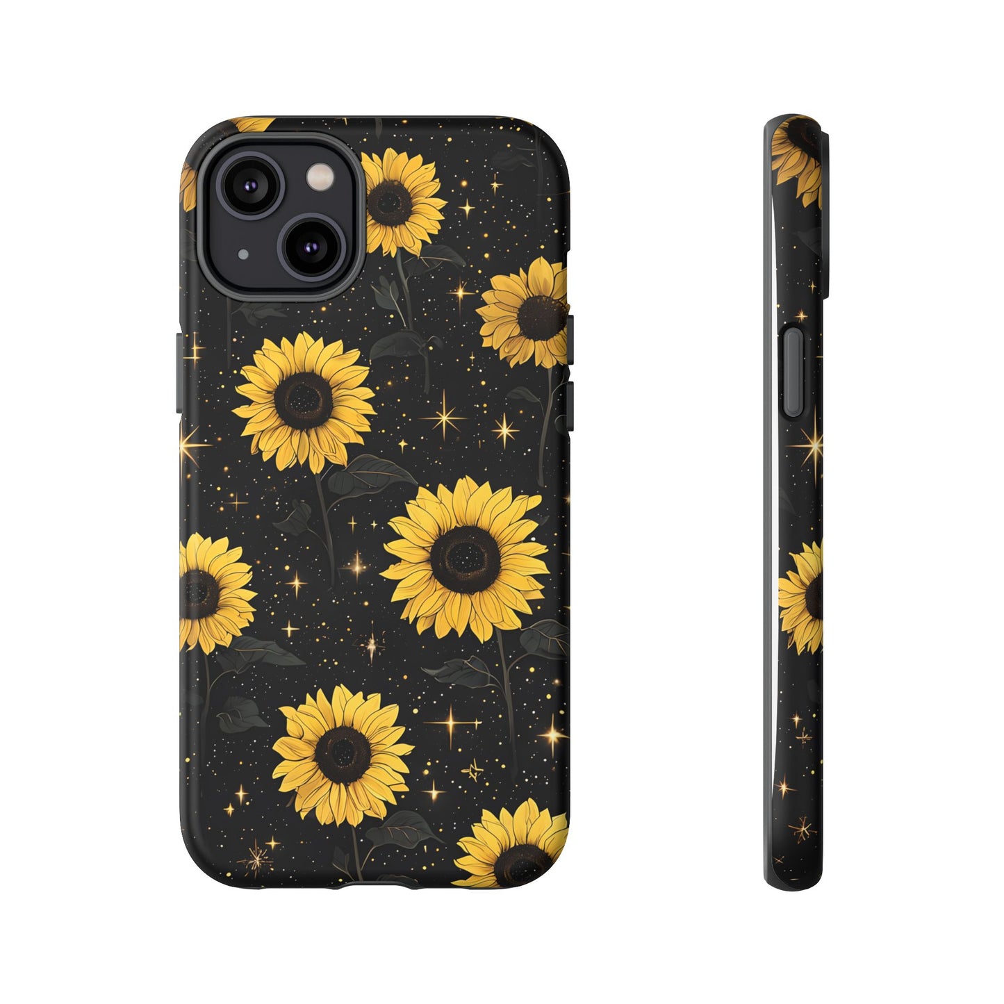 Sunflower Galaxy Tough Case - Durable Phone Cover with Floral Design