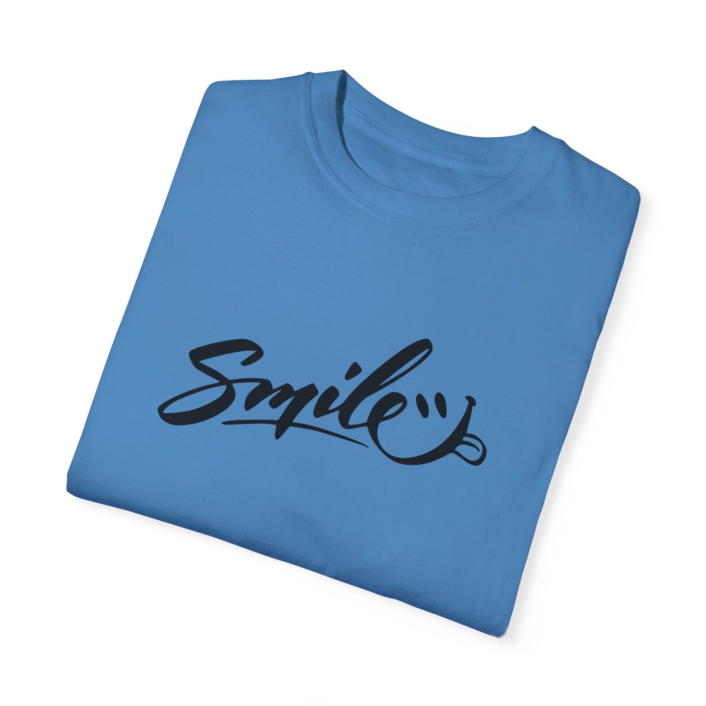 Unisex Smile T-Shirt | Garment-Dyed Cotton Tee for Everyday Joy