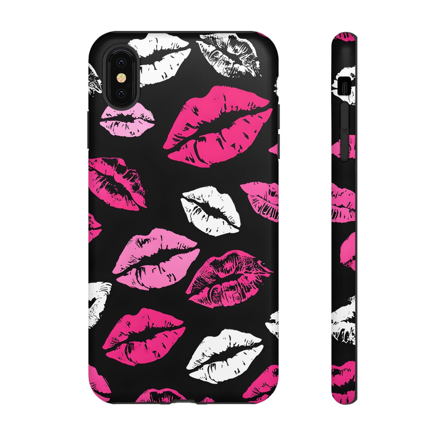 Lips Print iPhone Case - Stylish Tough Phone Cover